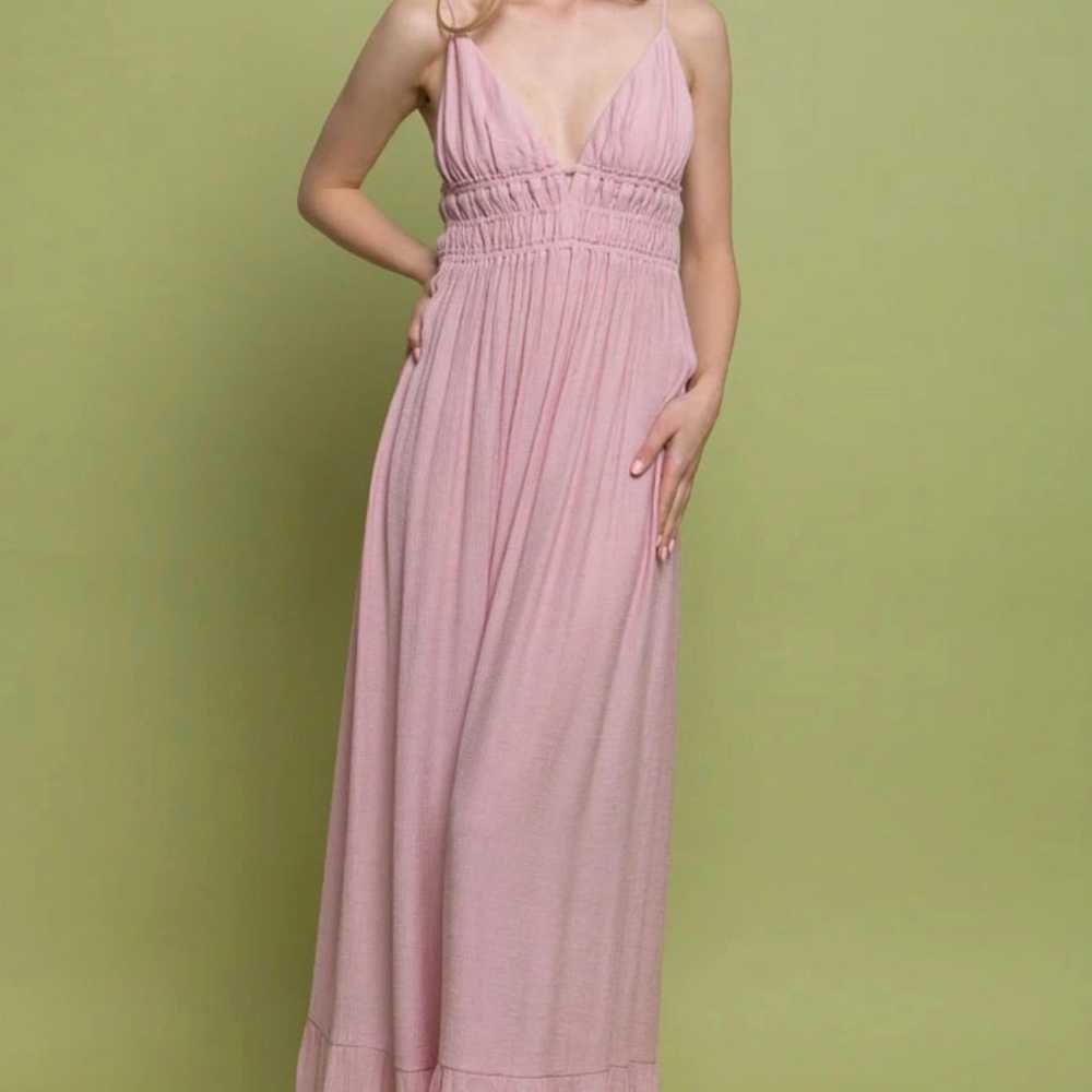 Love Tree Pink Sundress. Size L. RS 24 - image 1