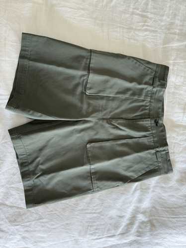 P. Johnson Olive Cotton Walking Shorts - image 1