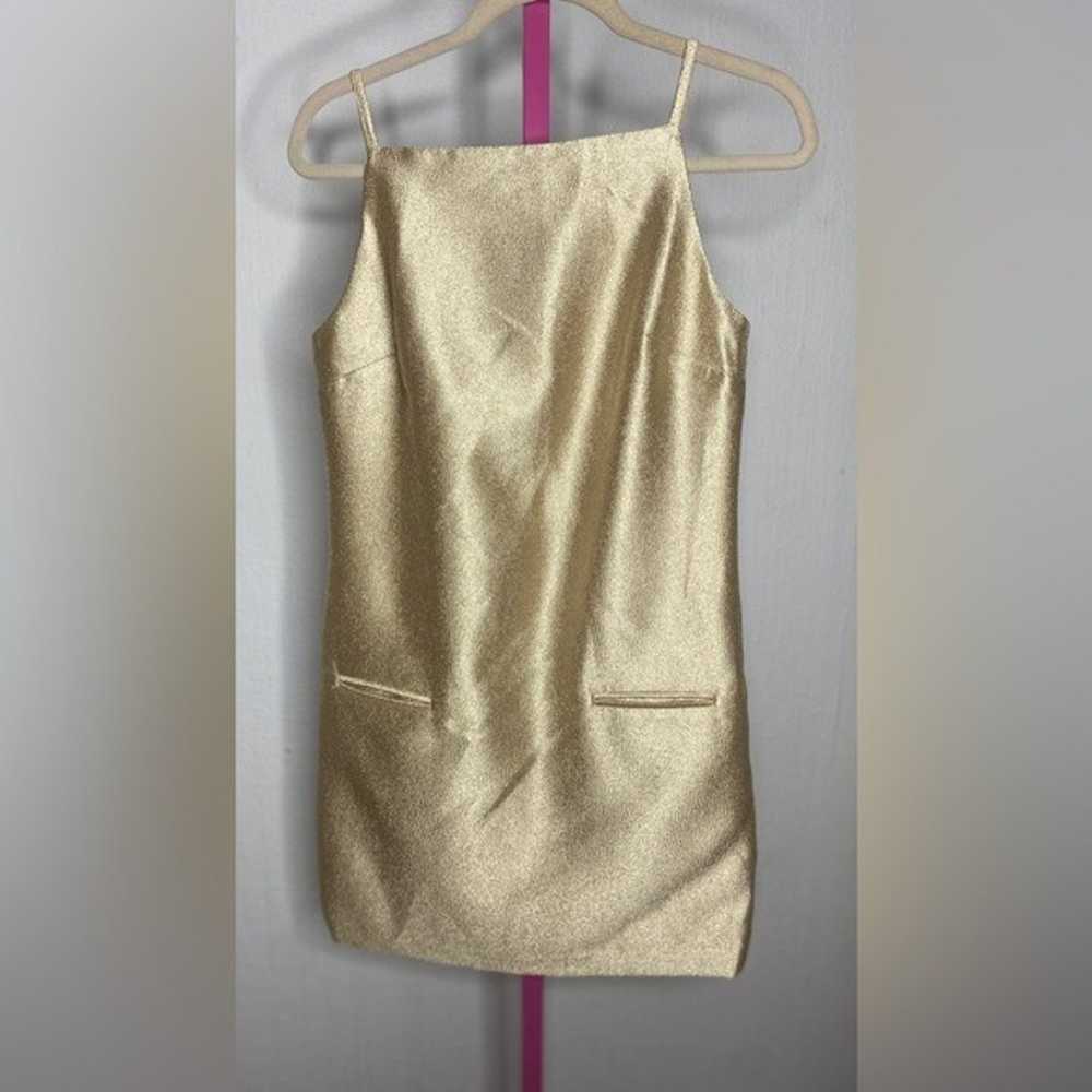 NWOT GAP NK MINI SHIFT METALLIC JACQUARD DRESS - image 1