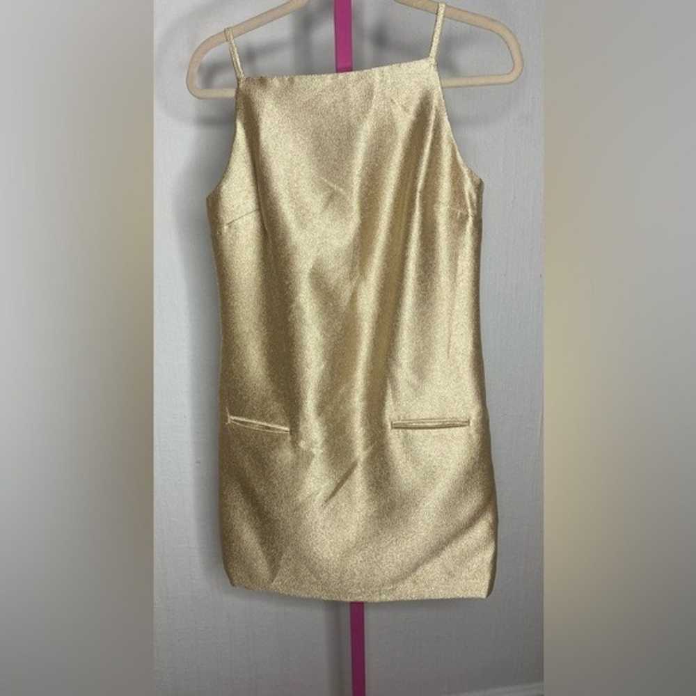 NWOT GAP NK MINI SHIFT METALLIC JACQUARD DRESS - image 3