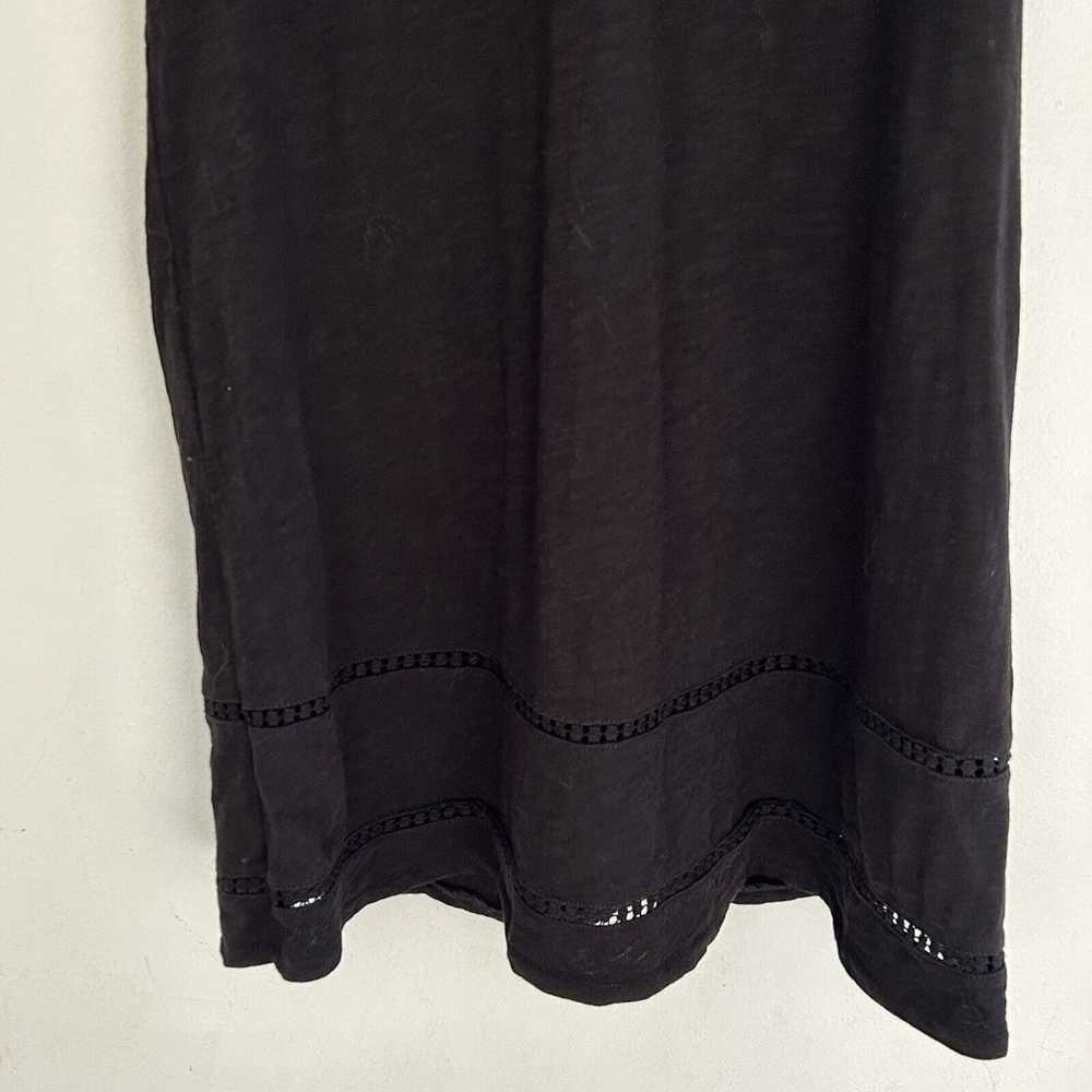 Boden Trim Detail Jersey Dress Size 6 US Black V-… - image 5