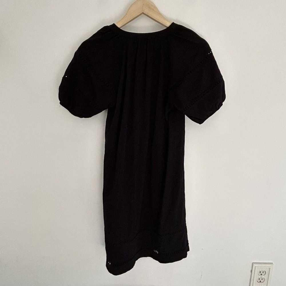 Boden Trim Detail Jersey Dress Size 6 US Black V-… - image 8