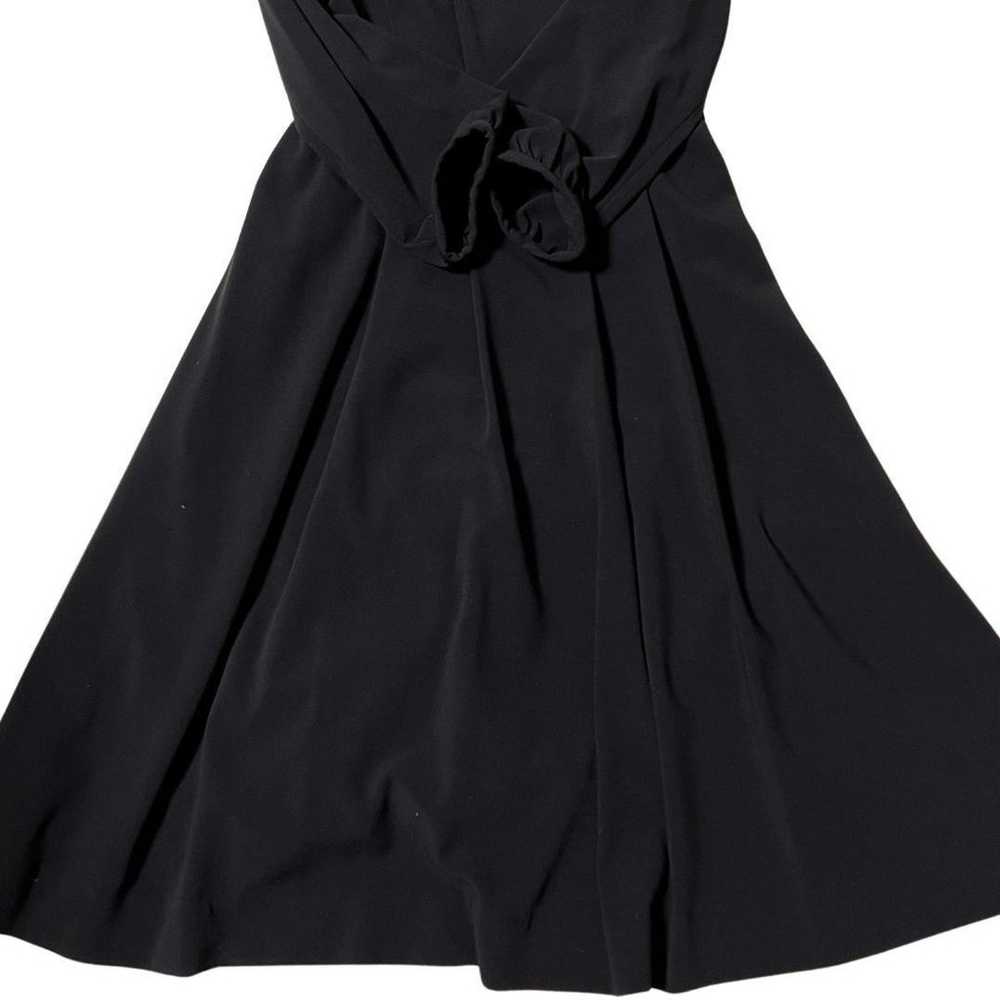 Clear impression one-piece dress with ribbon, bla… - image 9