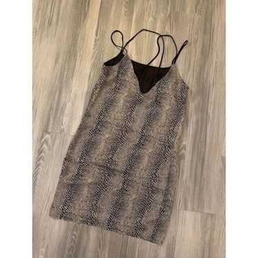 Mono B snakeskin patterned dress size small