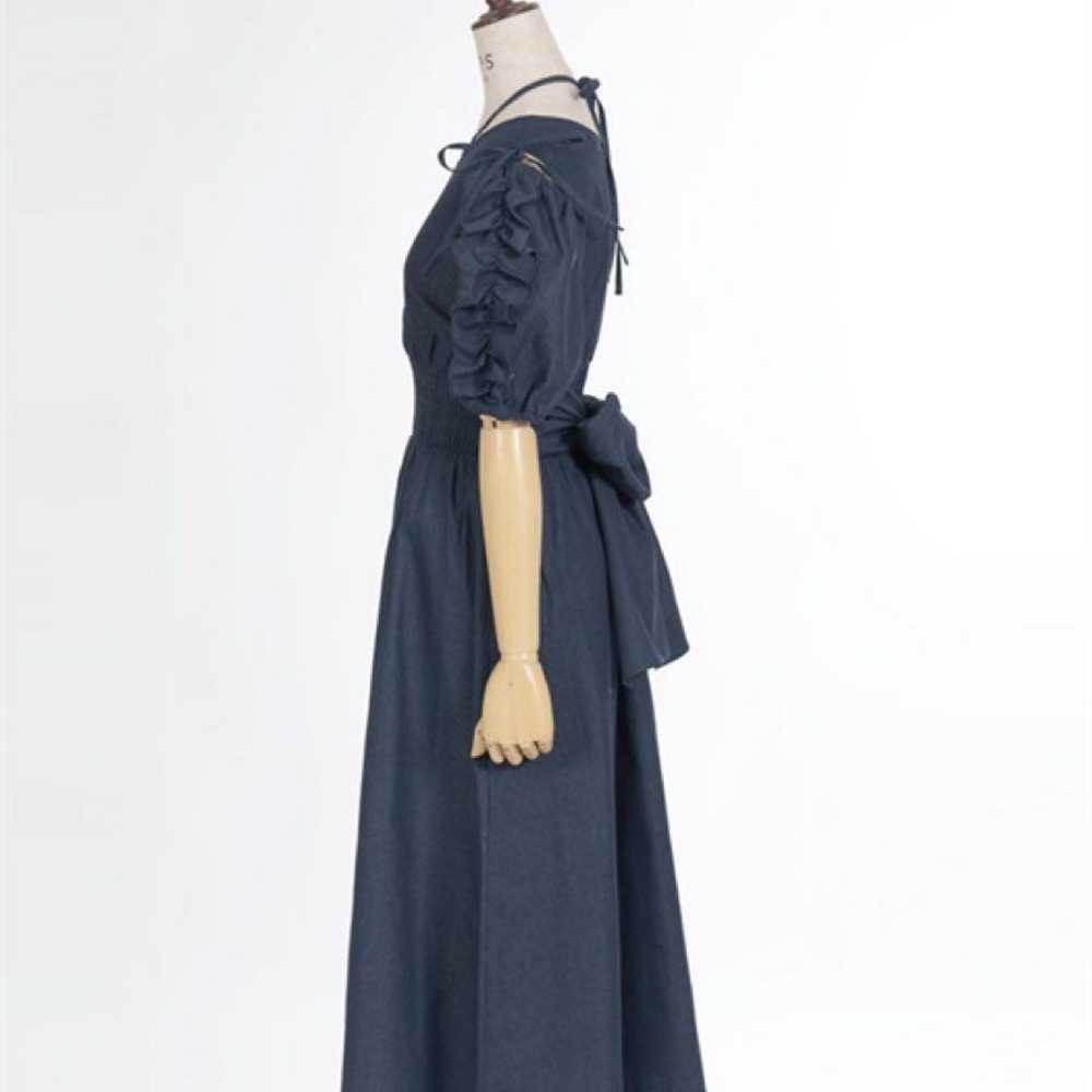 Axes Femme Frill Sleeve Shirring One Piece Denim. - image 4