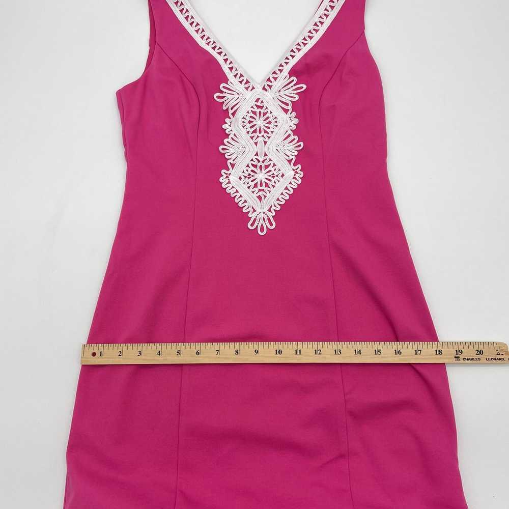 ELIZA J Womens Pink Dress Size 8 Crochet Sleevele… - image 7