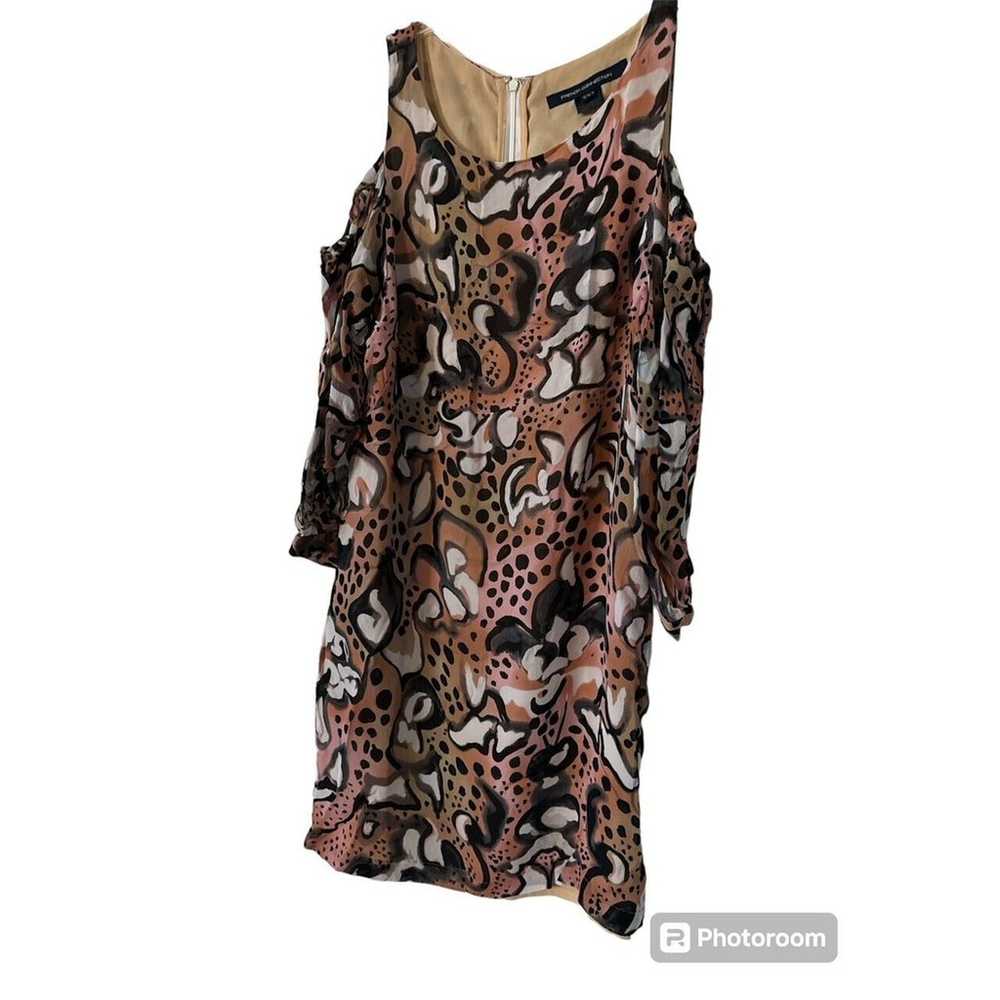 French Connection Wild Fire Cold Shoulder Dress S… - image 1