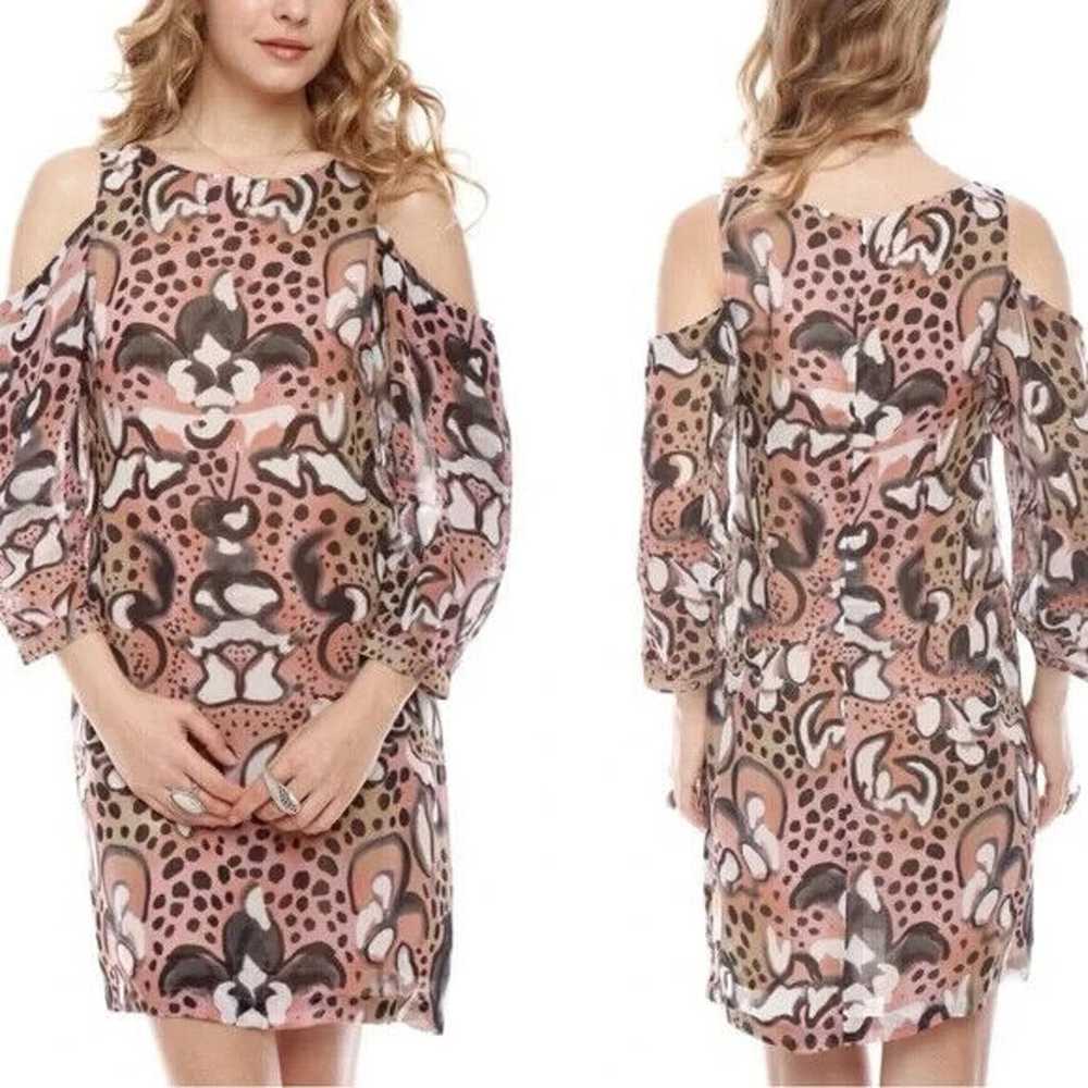 French Connection Wild Fire Cold Shoulder Dress S… - image 3