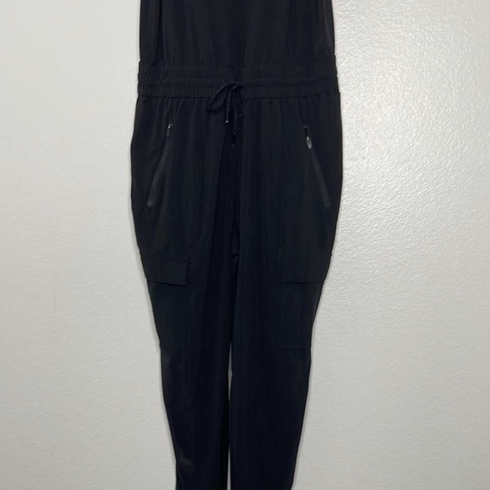 ATHLETA Unbound Lightweight Black Jumpsuit Sleeve… - image 5