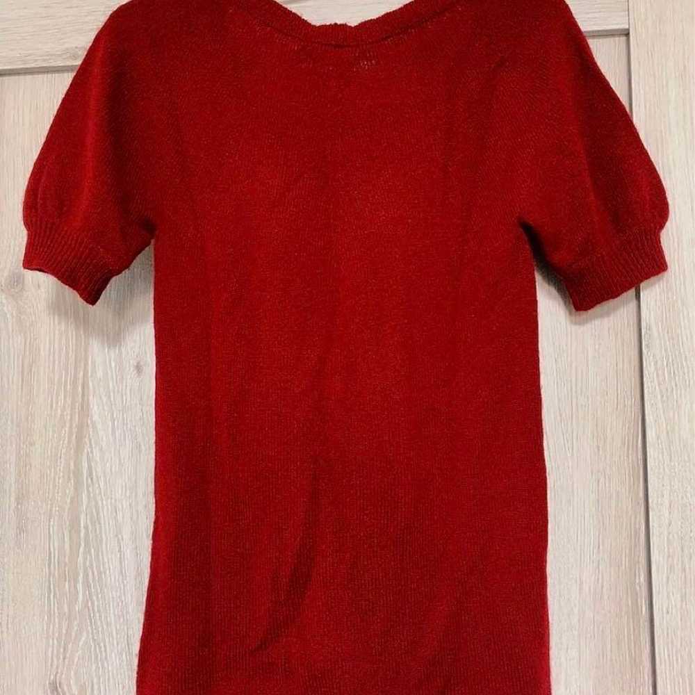 ◆Red◆GUCCI◆Excellent Condition 100% Cashmere◆Cres… - image 4