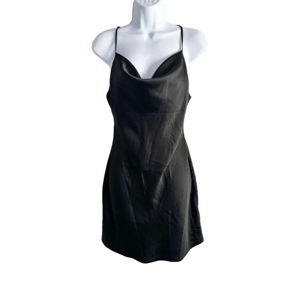 Urban Outfitters UO Mallory Cowl Neck Black Slip … - image 3