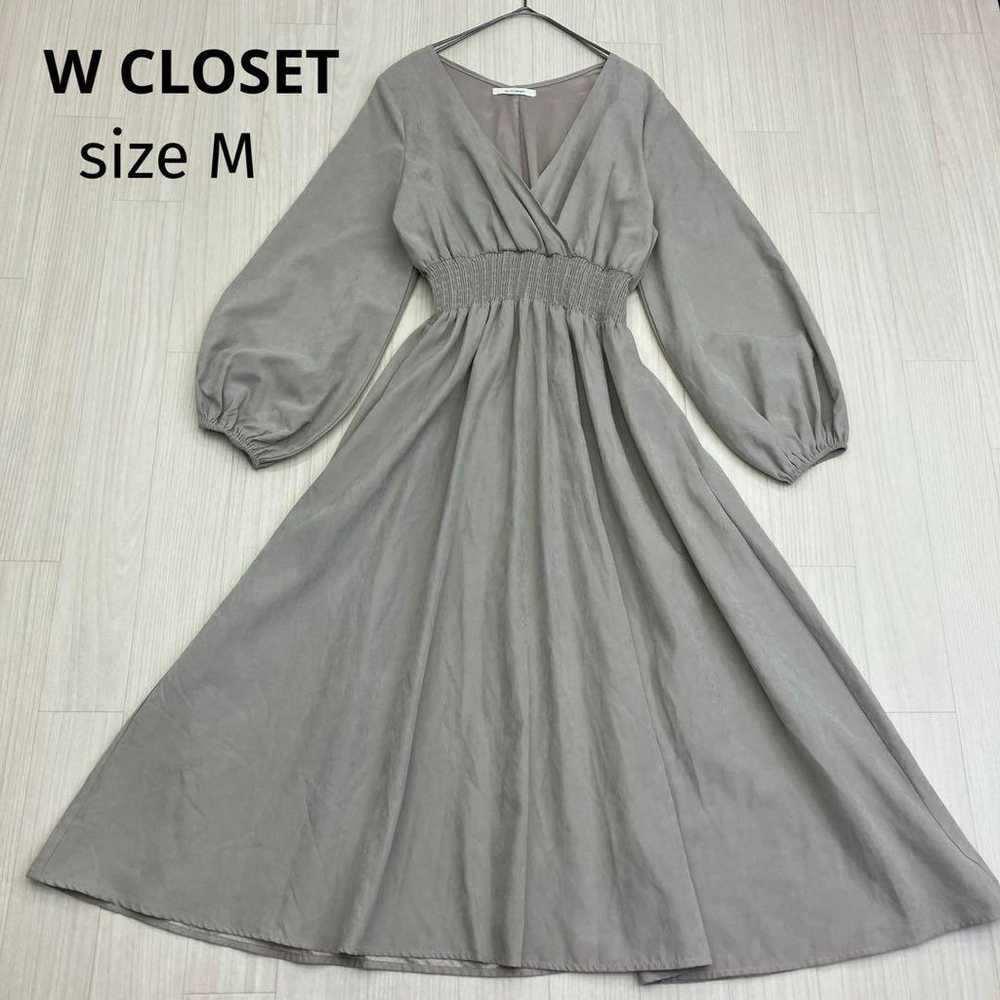 W CLOSET Double Closet Suede-like Long sleeve Gat… - image 1