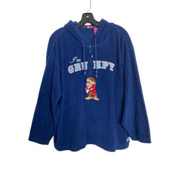 Disney DISNEY WOMEN'S I AM GRUMPY BLUE FLEECE 1/4… - image 1