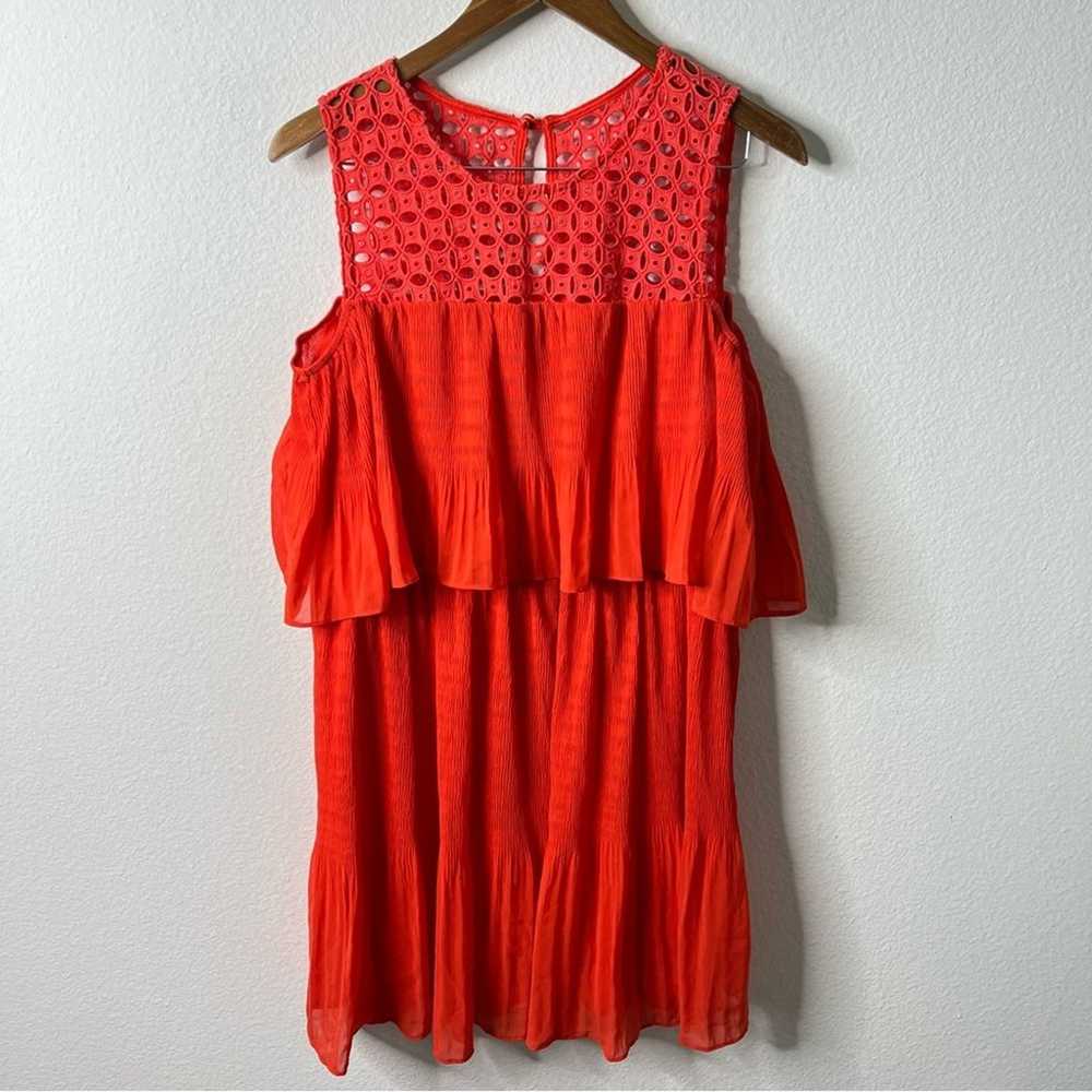 Anthropologie Eva Franco Red Cold Shoulder Guaze … - image 5