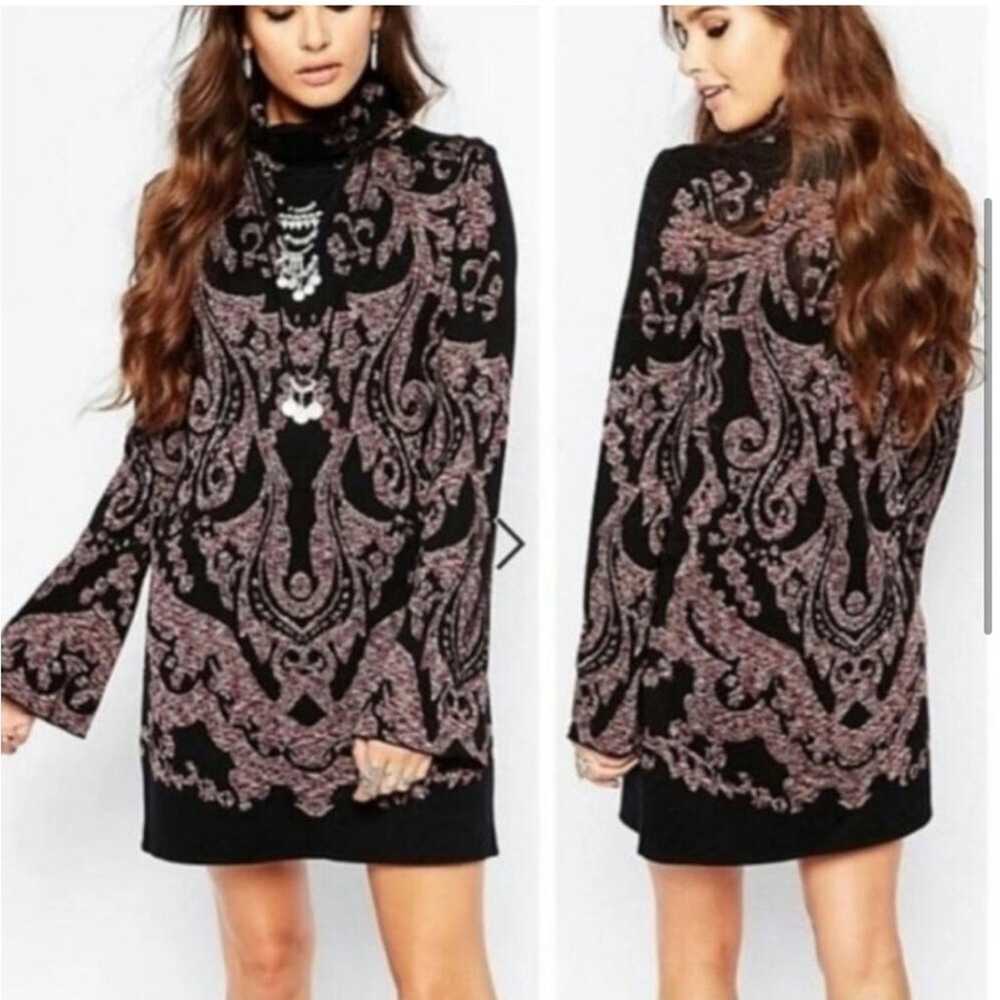 Free People Modern Love black pink brown paisley … - image 12