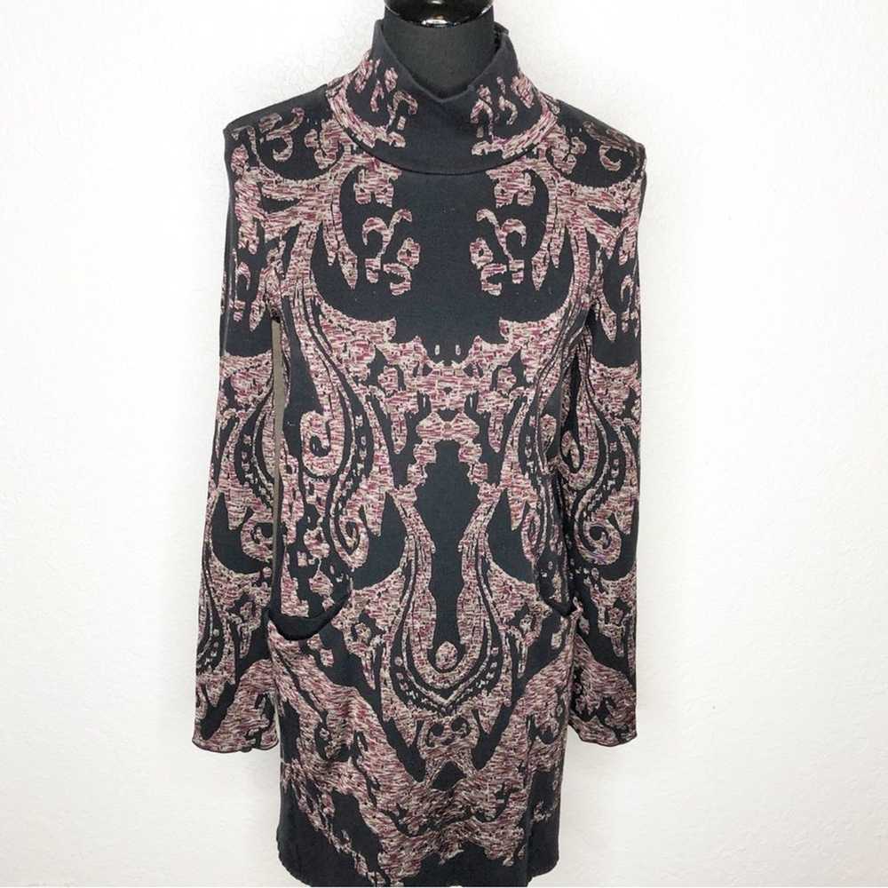 Free People Modern Love black pink brown paisley … - image 2