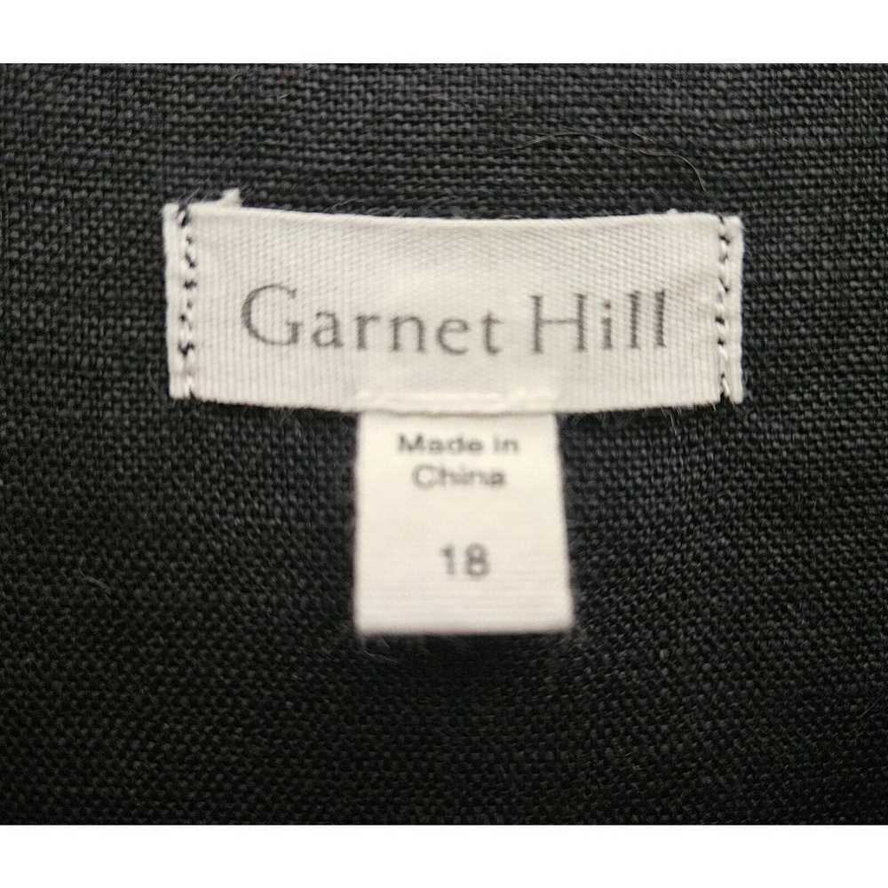 GARNET HILL Women's Plus 18 Dress Shift Black Sle… - image 3