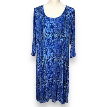 Karen Kane Black and Blue Dress Size 2X