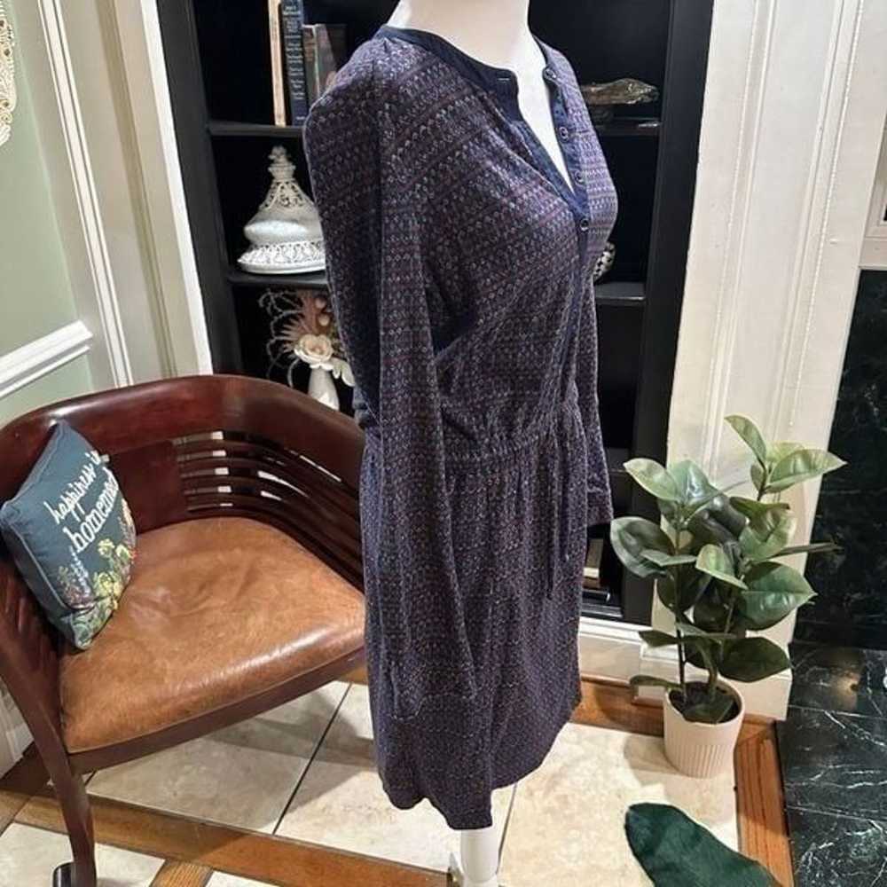 Eddie Bauer Blue Henley Dress Size Small - image 8