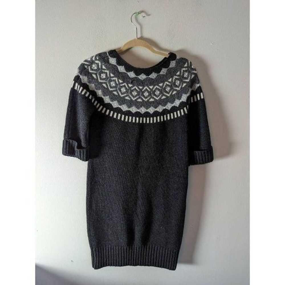 ANN TAYLOR LOFT Fair Isle Sweater Dress Size Medi… - image 2