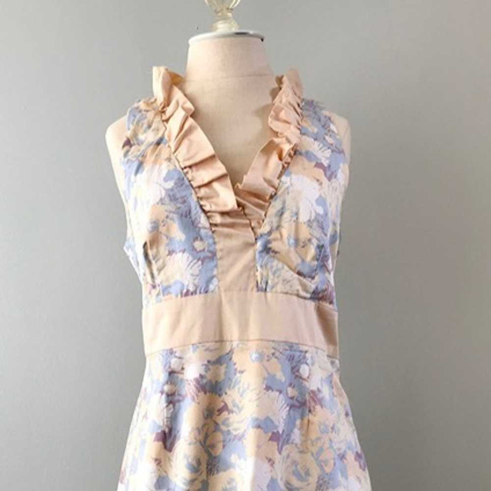 Pastel Love 21 Fitted Ruffle A-Line Dress Large - image 3