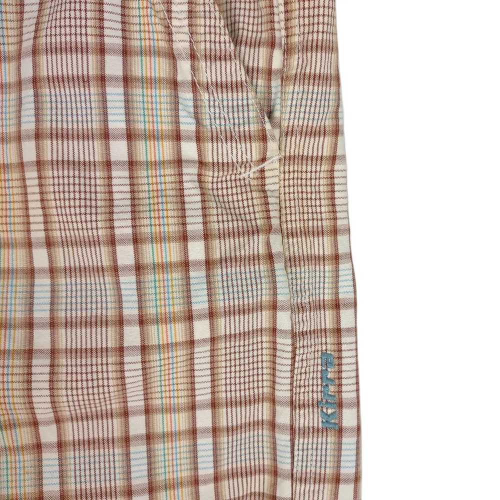 Kirra KIRRA Men's 30x11 White/Brown Plaid Bermuda… - image 5