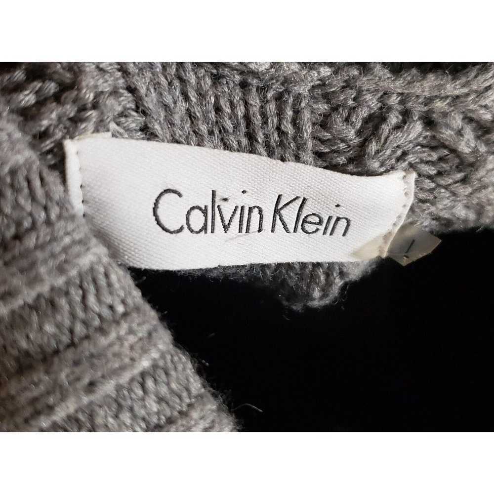 Calvin Klein Women's Gray Long Sleeve Shawl Colla… - image 9