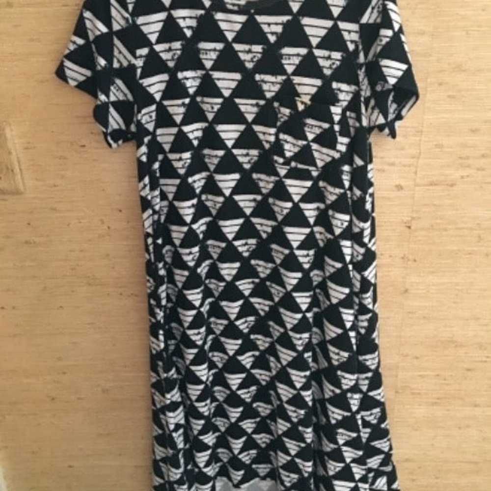 LuLaRoe Simply Comfortable Black/White Patterned … - image 1