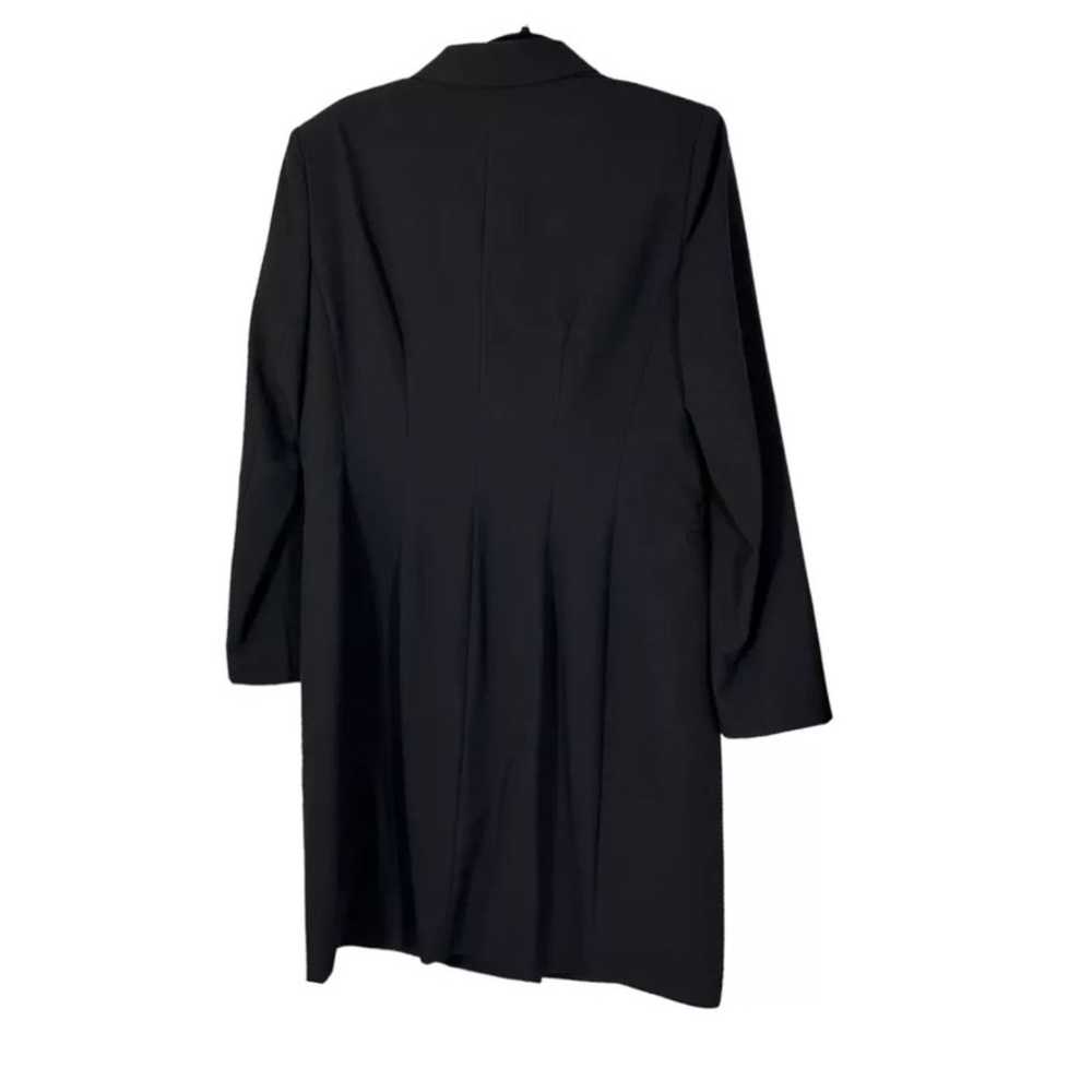 Vintage Black 1990s Tahari Double-Breasted Coat D… - image 2