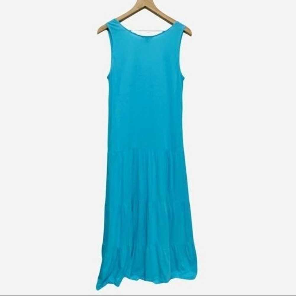 Tommy Bahama Light Blue Tiered Maxi Dress Size M - image 7