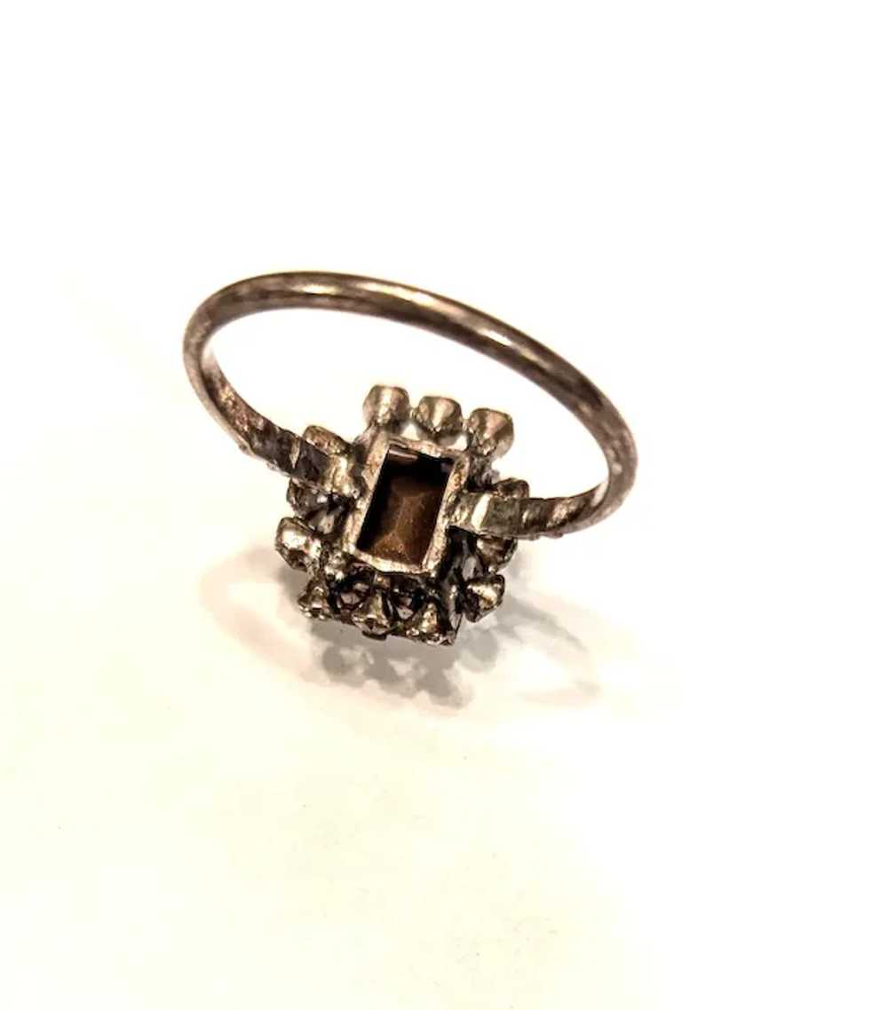 Uncas Sterling Silver Rhinestone Ring - image 3