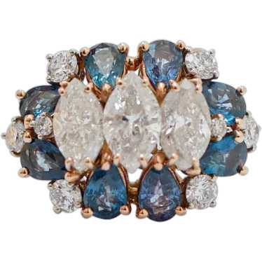 3.11 Carats Navette Diamonds, Diamonds, Sapphires… - image 1