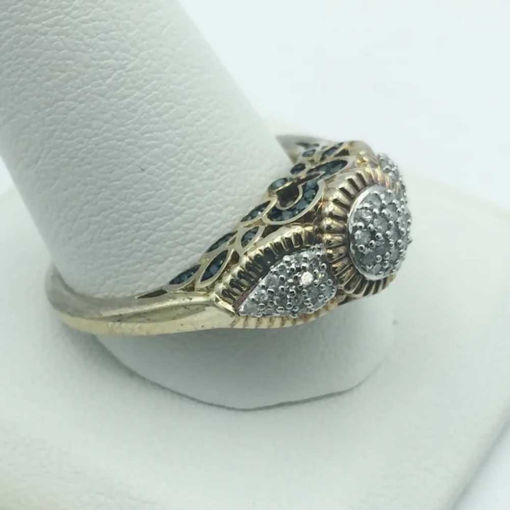 Sterling Silver .64ctw Diamond Ring - image 3