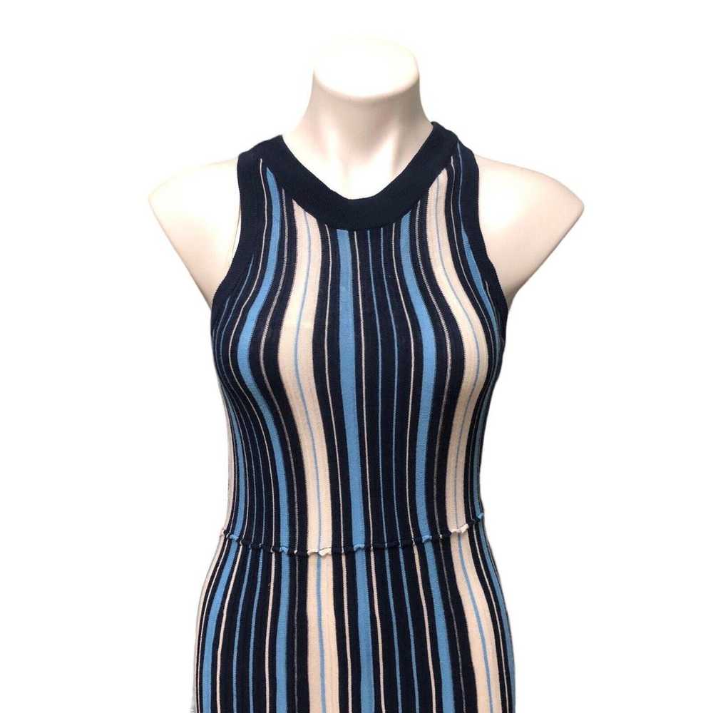 Maeve Anthropologie Small Lisanne Blue Striped Sl… - image 3