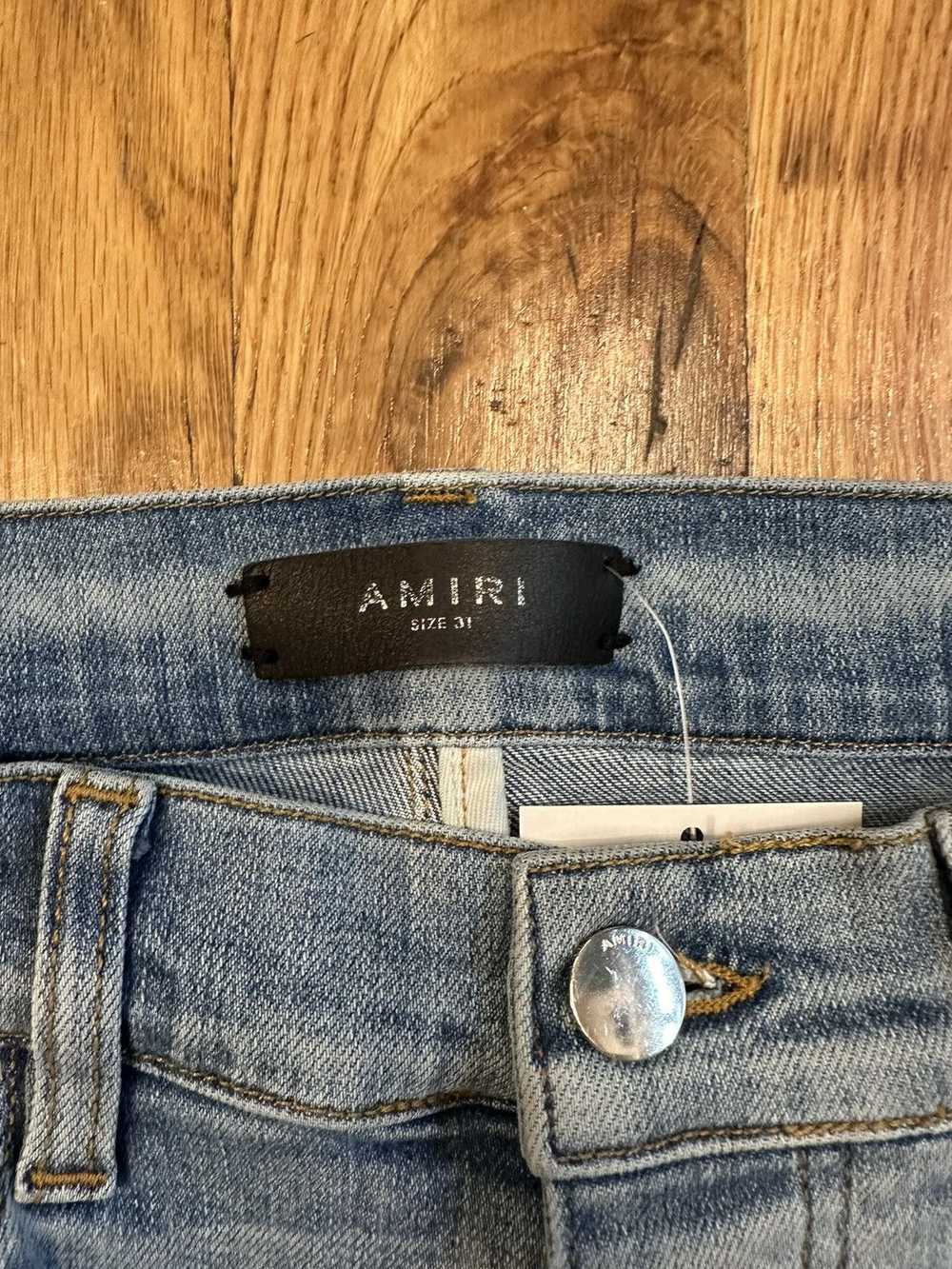 Amiri Amiri MX1 Black White Playboy Blue Denim Je… - image 4