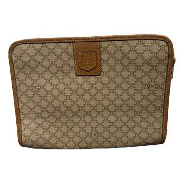 Celine Triomphe Vintage leather clutch bag - image 1