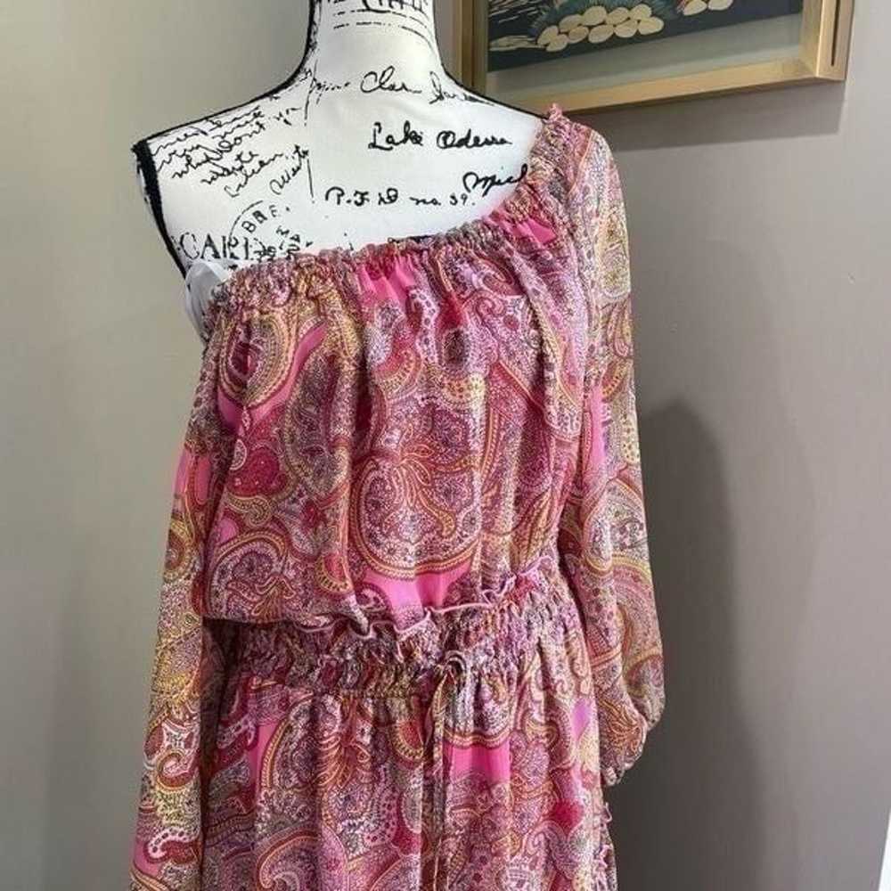 Tommy Hilfiger Pink Parsley Chiffon Dress 12 - image 5