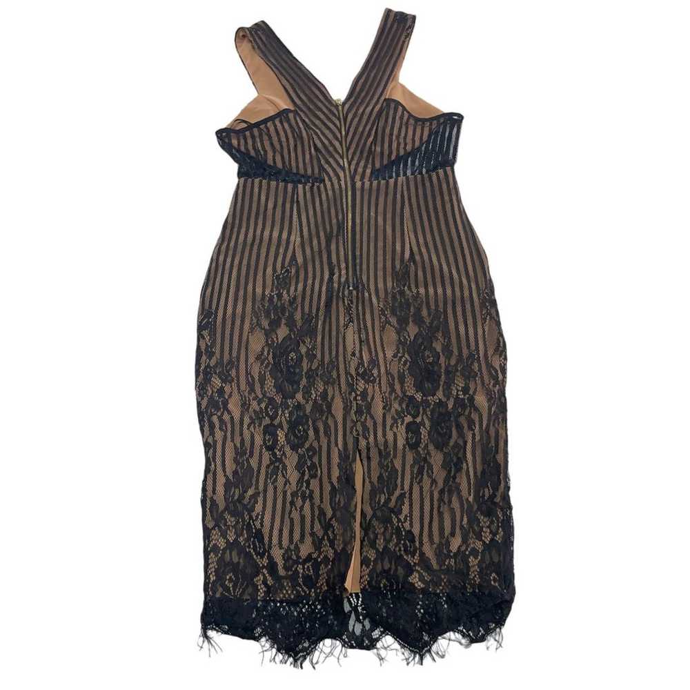 Ministry Of Style Dress Womens 6 Black Nude Sheer… - image 3