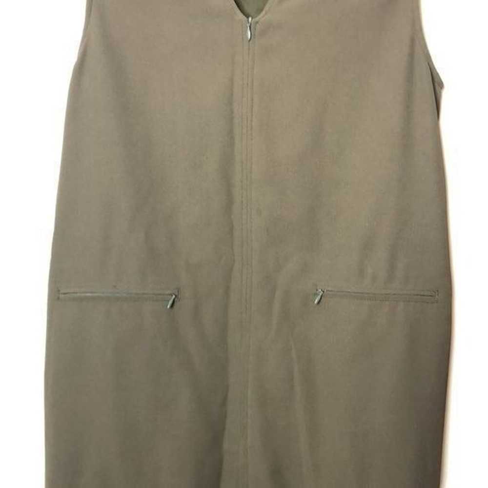 Ingenuity Women's Green Front Zip Sleeveless V-Ne… - image 8