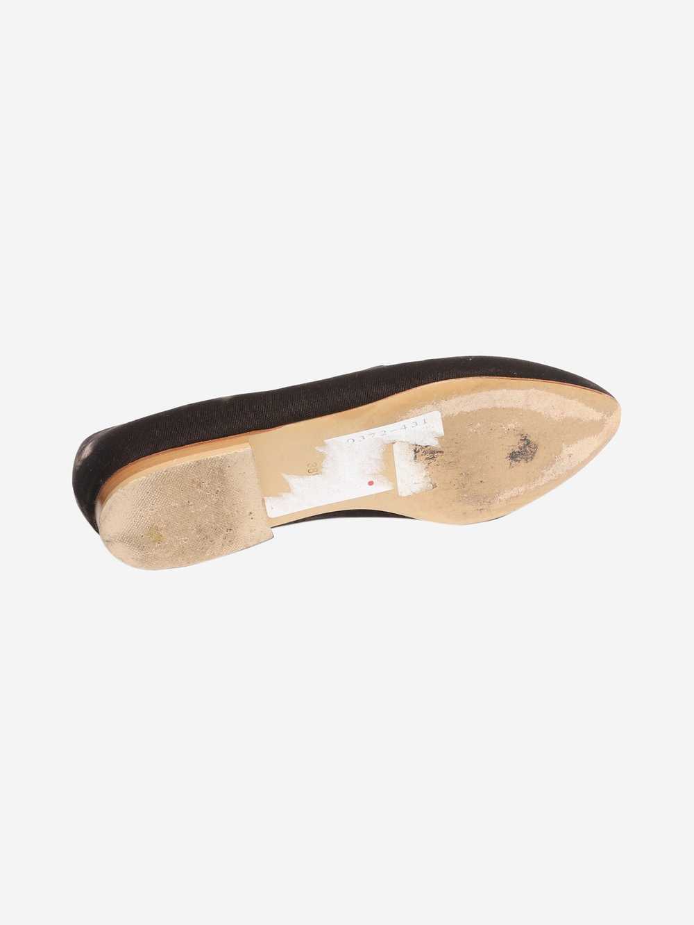 Le Monde Beryl Taupe velvet flat shoes - image 5