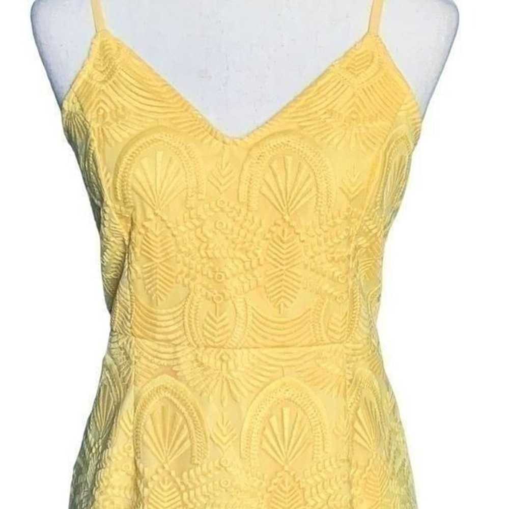 NEW Lulus Shura Yellow Embroidered Sleeveless Dre… - image 7