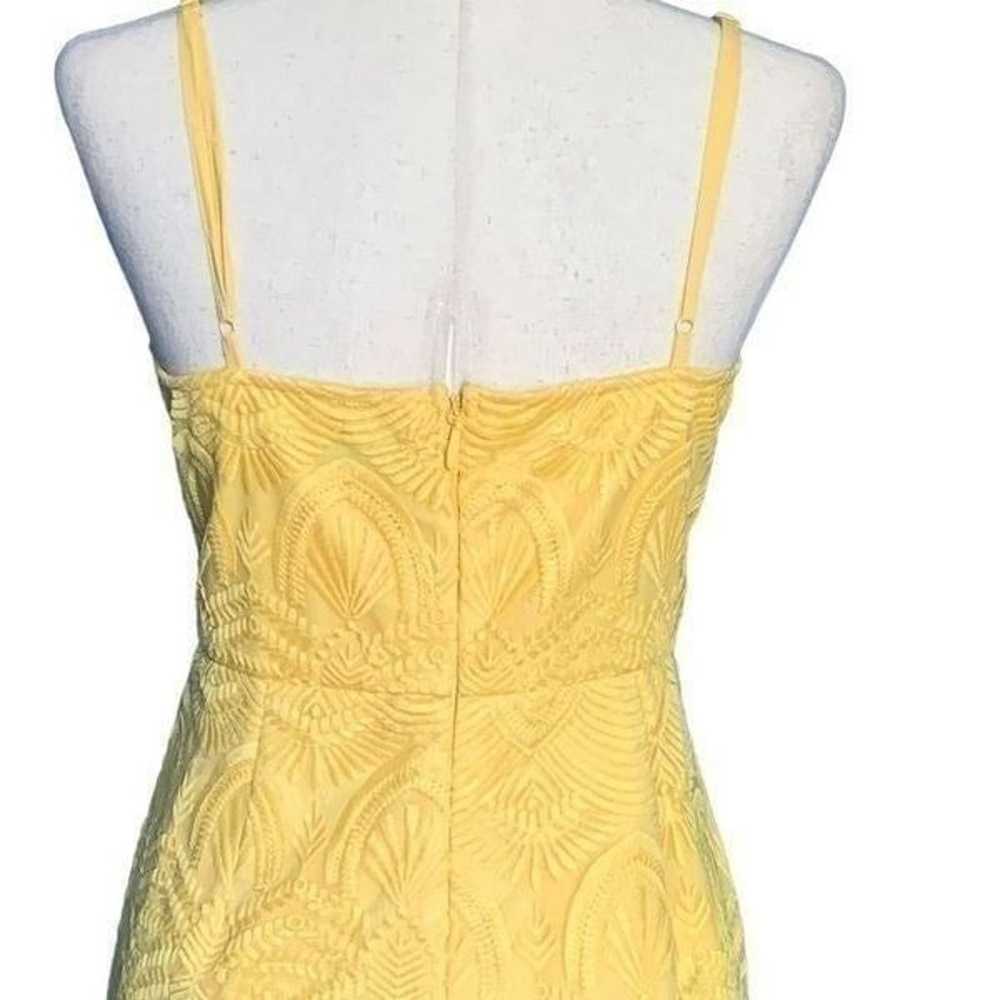 NEW Lulus Shura Yellow Embroidered Sleeveless Dre… - image 9