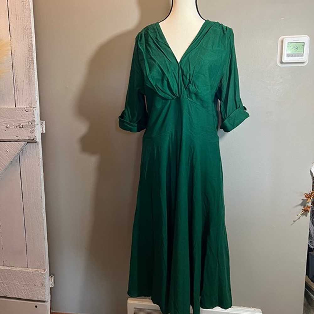 Unique Vintage Plus Size Emerald Green Delores Sw… - image 1