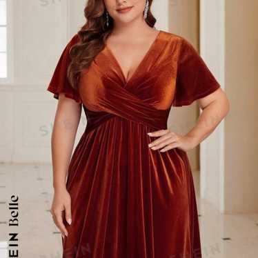 Gorgeous Rust Brown/Burnt Orange Bridesmaid Dress