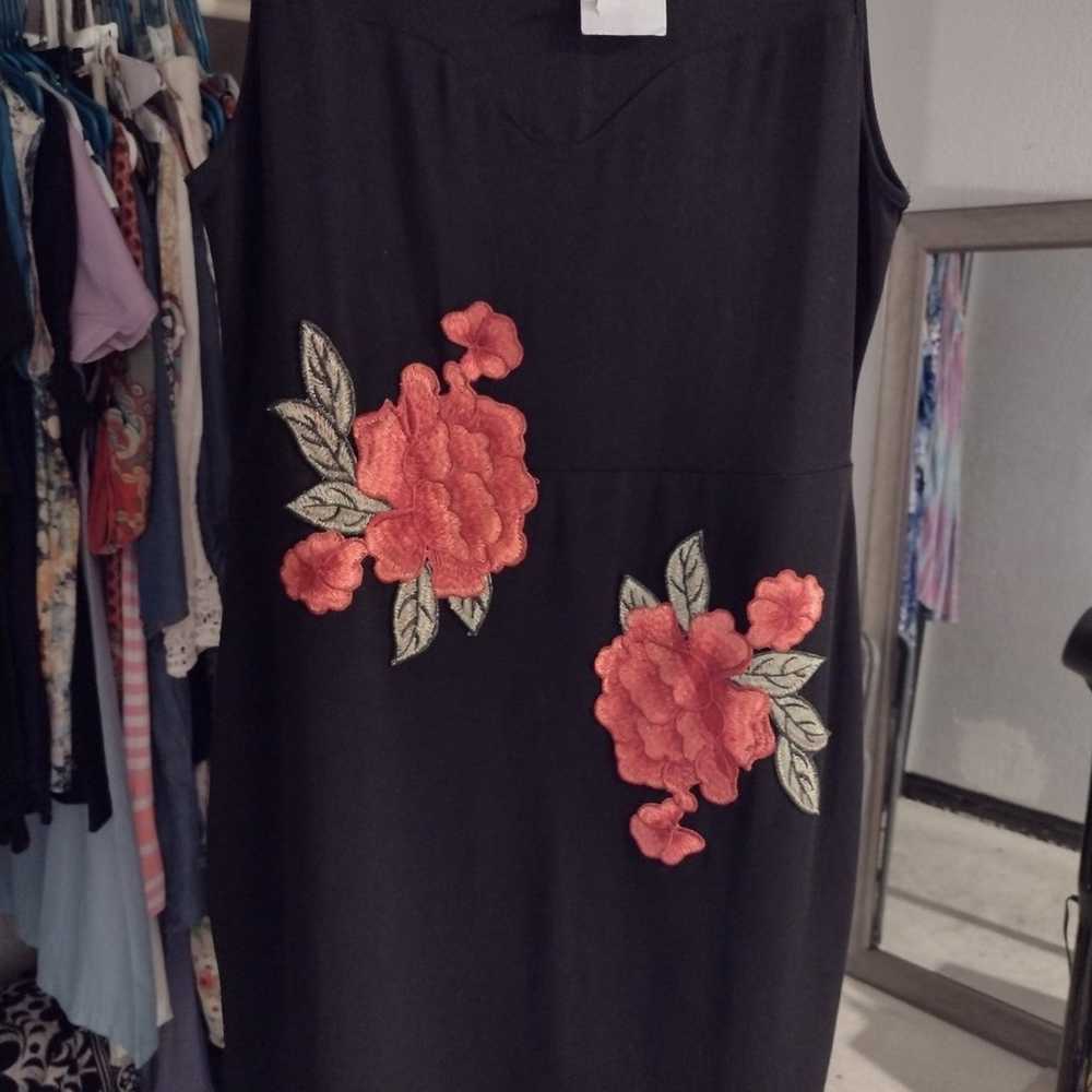 NWT Little Black Dress/Red Roses & Sheer T - image 2