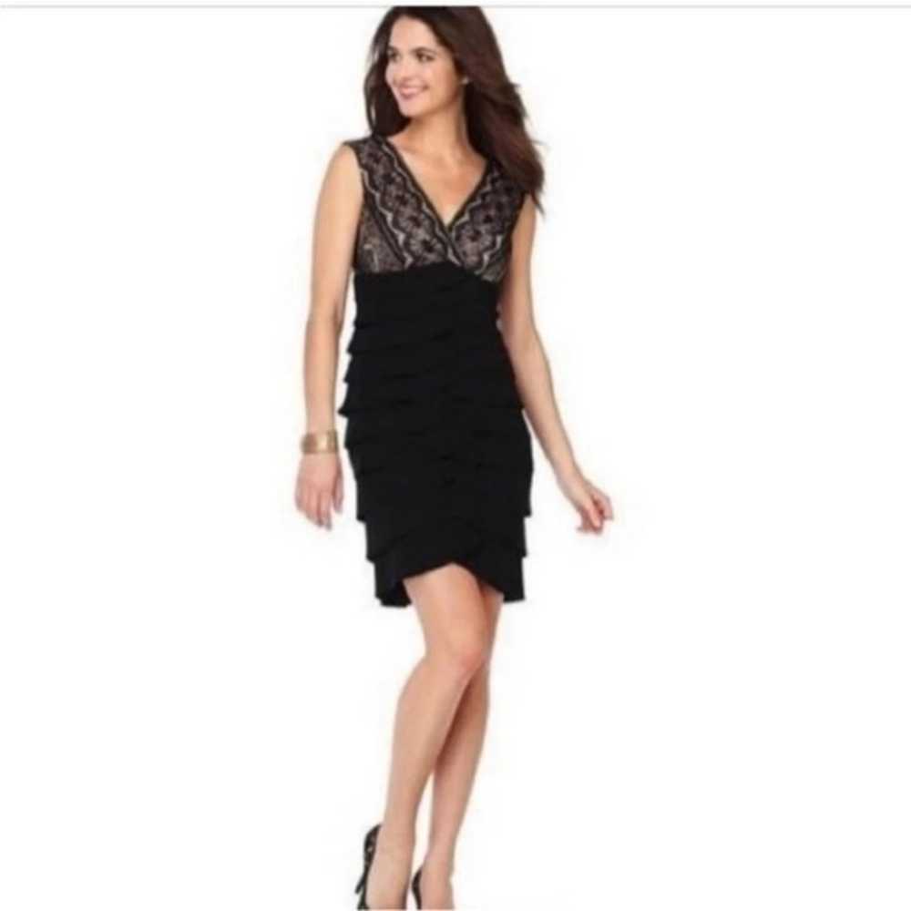 Jessica Howard Sleeveless Lace Black Cocktail Par… - image 1