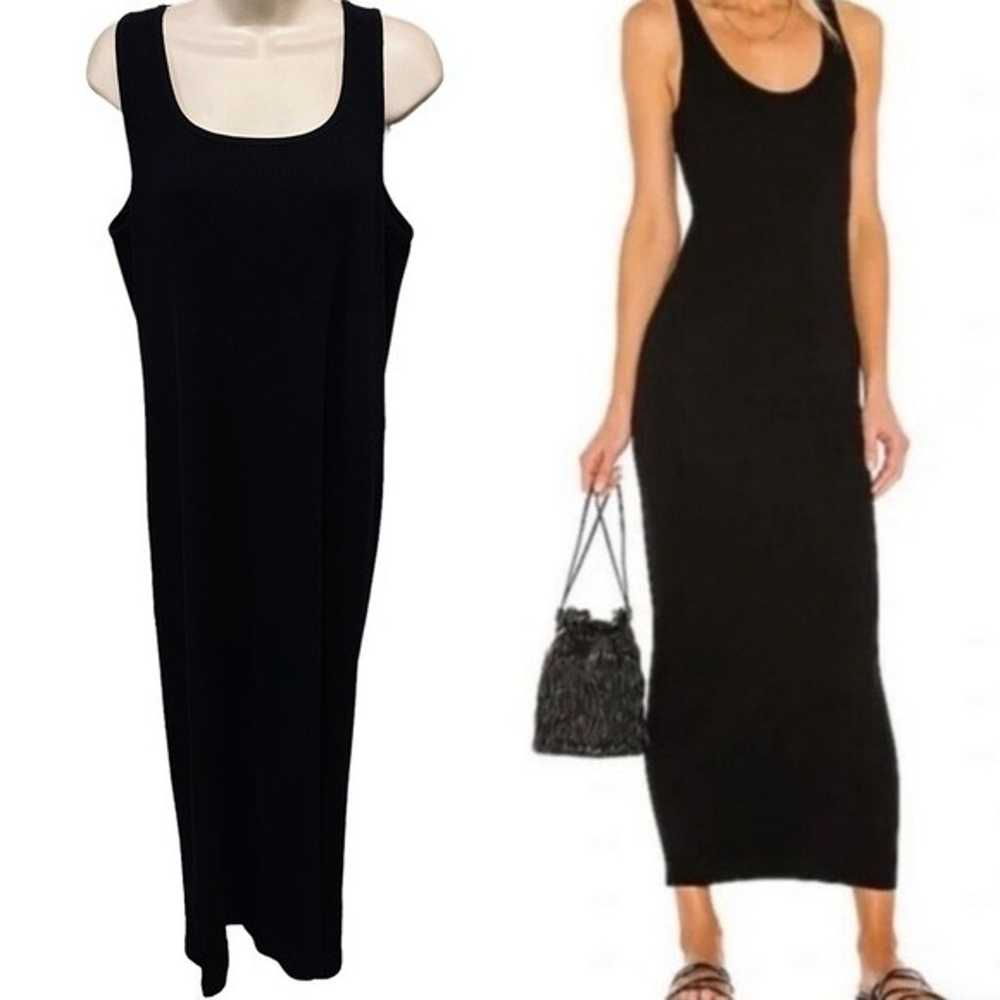 LAUREN RALPH LAUREN scoop neck cotton tank maxi d… - image 1