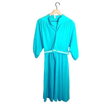 VNTG 80s mint green dress size 16 - image 1