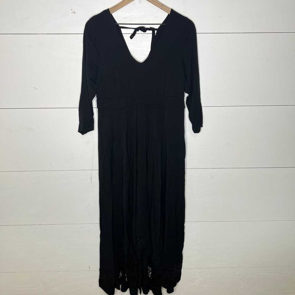 Torrid • Black Challis Hi-Lo Maxi Dress Size 0X - image 2