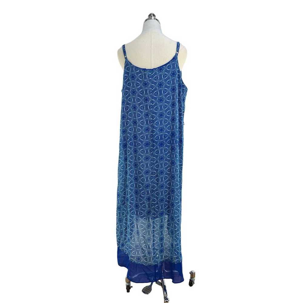 Lane Bryant Blue High Low Sleeveless Dress - image 6